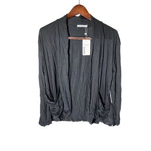 NWT Meaneor Women's Long Sleeve Pleated Pockets Casual Cardigan